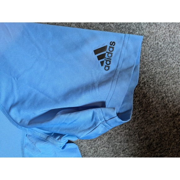 Adidas Golf Club Polo Shirt ClimaCool Men's Blue Quicksilver Size Large - Picture 5 of 10